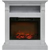 CAM3437-1WHT White Electrical Mantel Fireplace (34 Inch) - Sienna