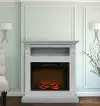 CAM3437-1WHT White Electrical Mantel Fireplace (34 Inch) - Sienna
