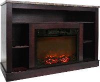CAM5021-1MAH Mahogany Electric Fireplace with Mantel (47 Inch) - Seville