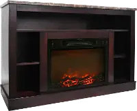 CAM5021-1MAH Mahogany Electric Fireplace with Mantel (47 Inch) - Seville