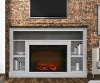 CAM5021-1WHT White Electric Fireplace with Mantel (47 Inch) - Seville