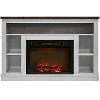 CAM5021-1WHT White Electric Fireplace with Mantel (47 Inch) - Seville-2