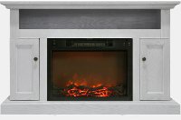 CAM5021-2WHT Crisp White Modern 50 Inch Fireplace TV Stand - Sorrento-2