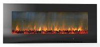 CAM56WMEF-2BLK Black Wall Mount Electrical Fireplace (56 Inch) - Metropolitan