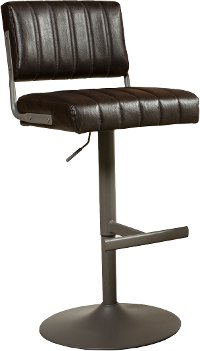 Dark Brown Adjustable Bar Stool - Para