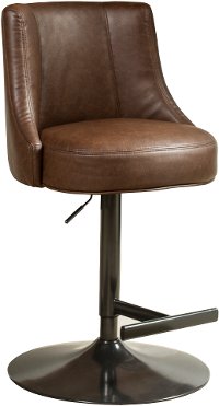 Saddle Brown Adjustable Counter Height Stool - Biscayne