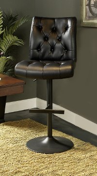 Black Adjustable Bar Stool - Chancellor