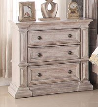 Rustic Traditional Cream Nightstand - Santa Fe