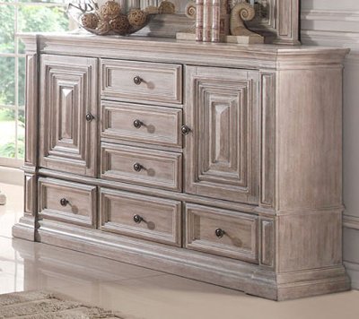 Rustic Traditional Cream Dresser - Santa Fe