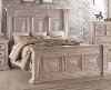 Clearance Rustic Traditional Cream Queen Bed - Santa Fe