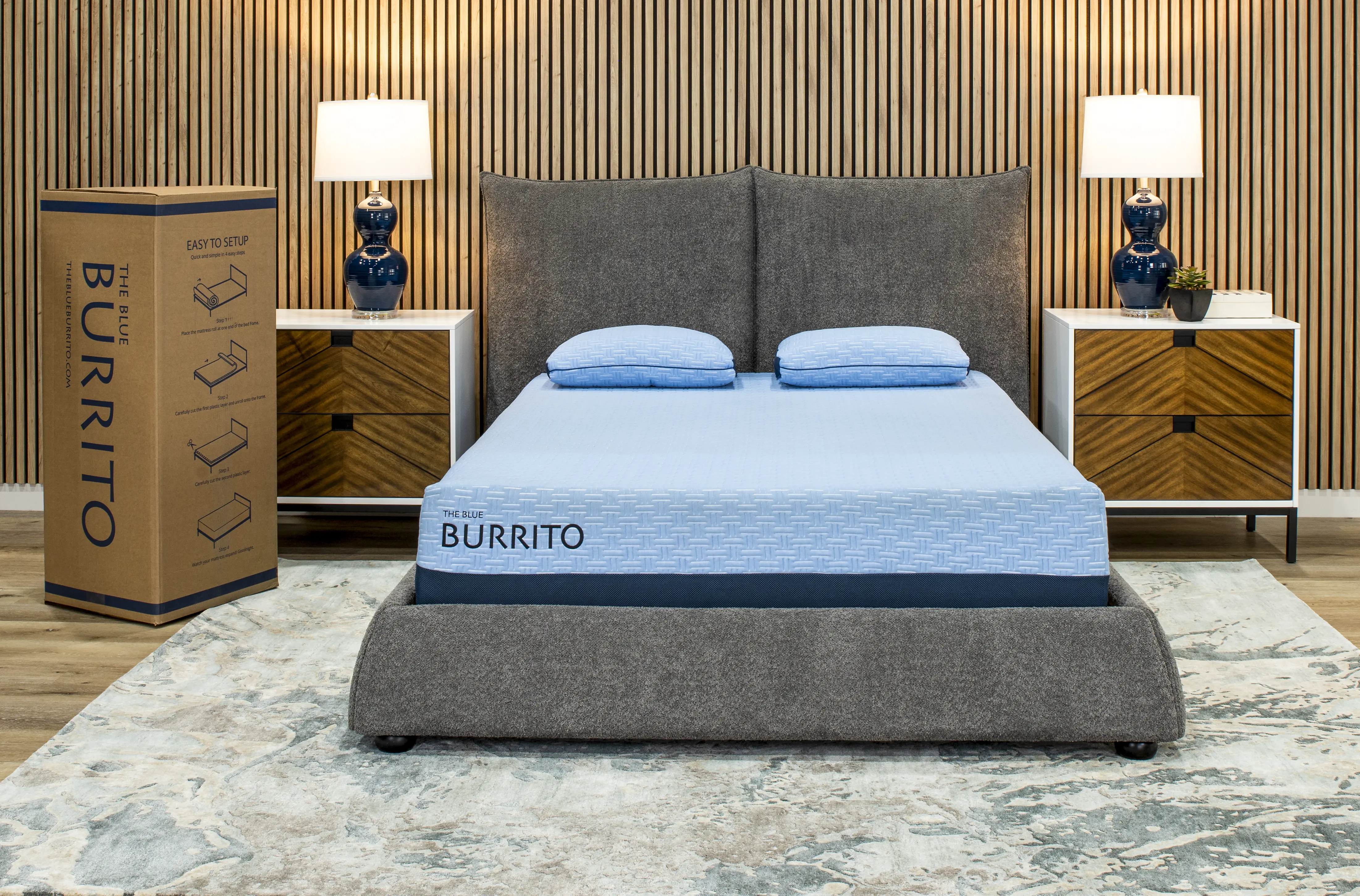 RCBB11MFQN Blue Burrito Visco Gel Memory Foam Queen Mattress-3