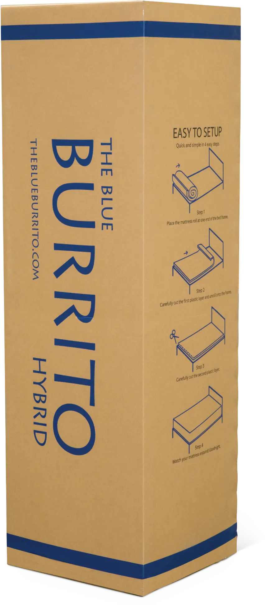 RCBB11MFQN Blue Burrito Visco Gel Memory Foam Queen Mattress-6