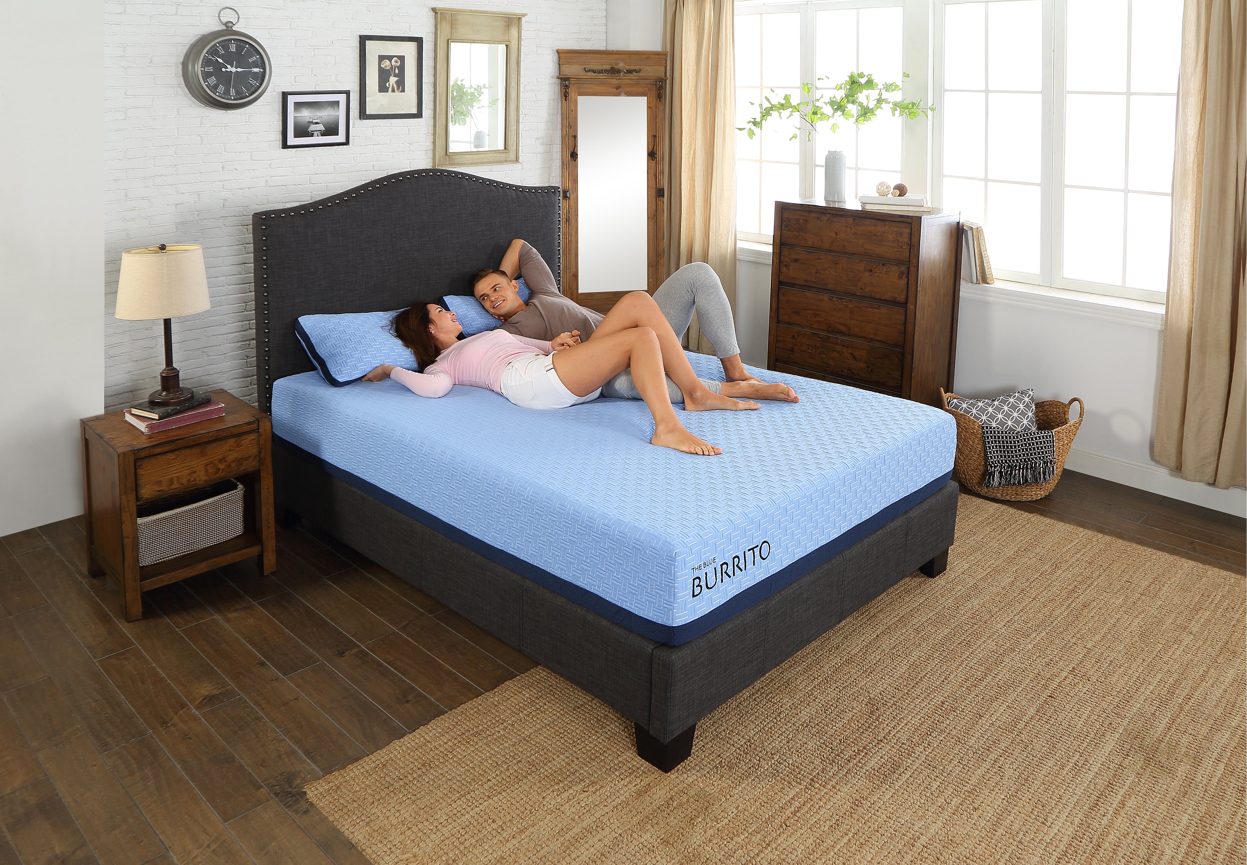 RCBB11MFQN Blue Burrito Visco Gel Memory Foam Queen Mattress-7