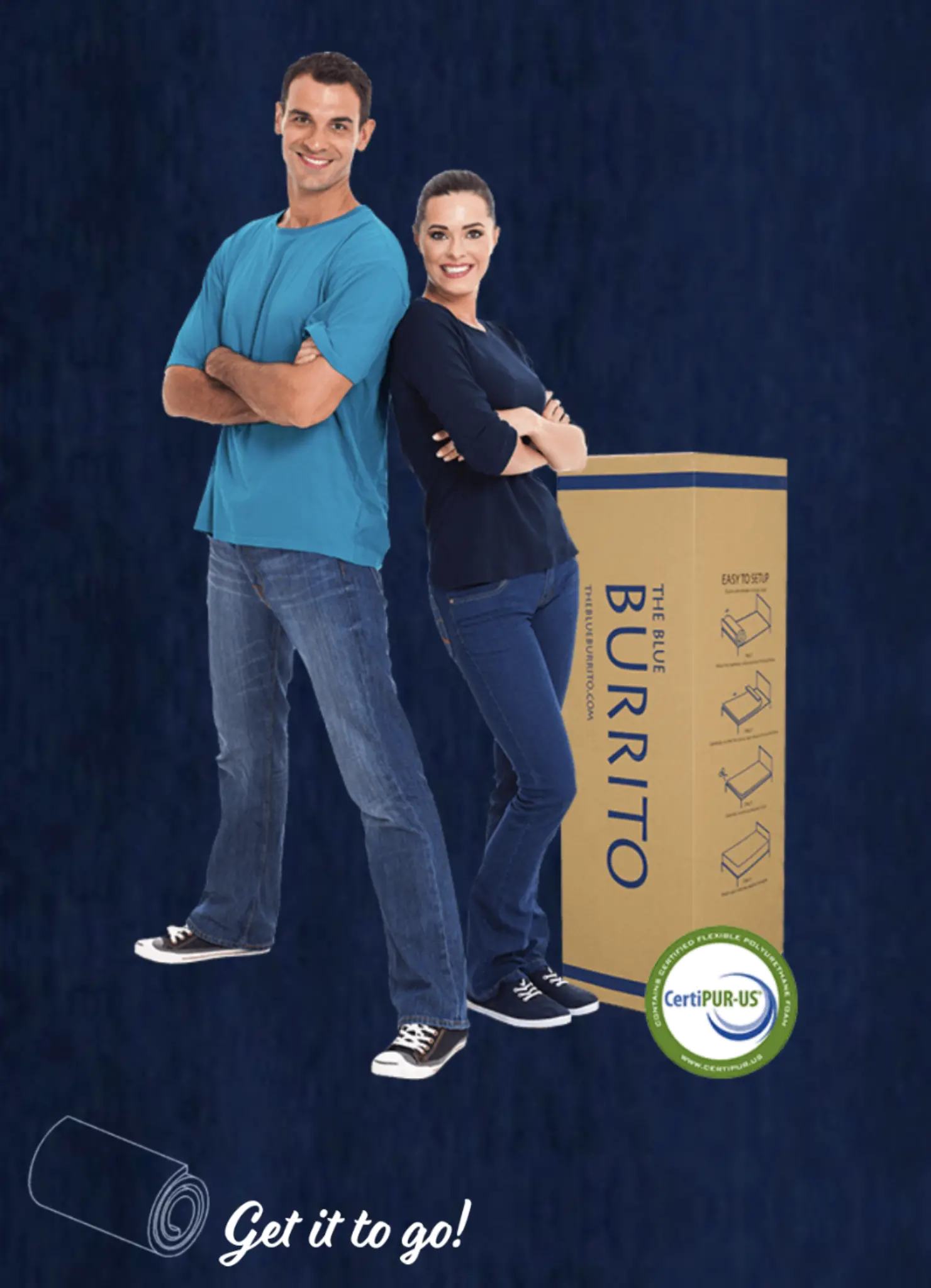 RCBB11MFKG Blue Burrito Visco Gel Memory Foam King Size Mattress-6