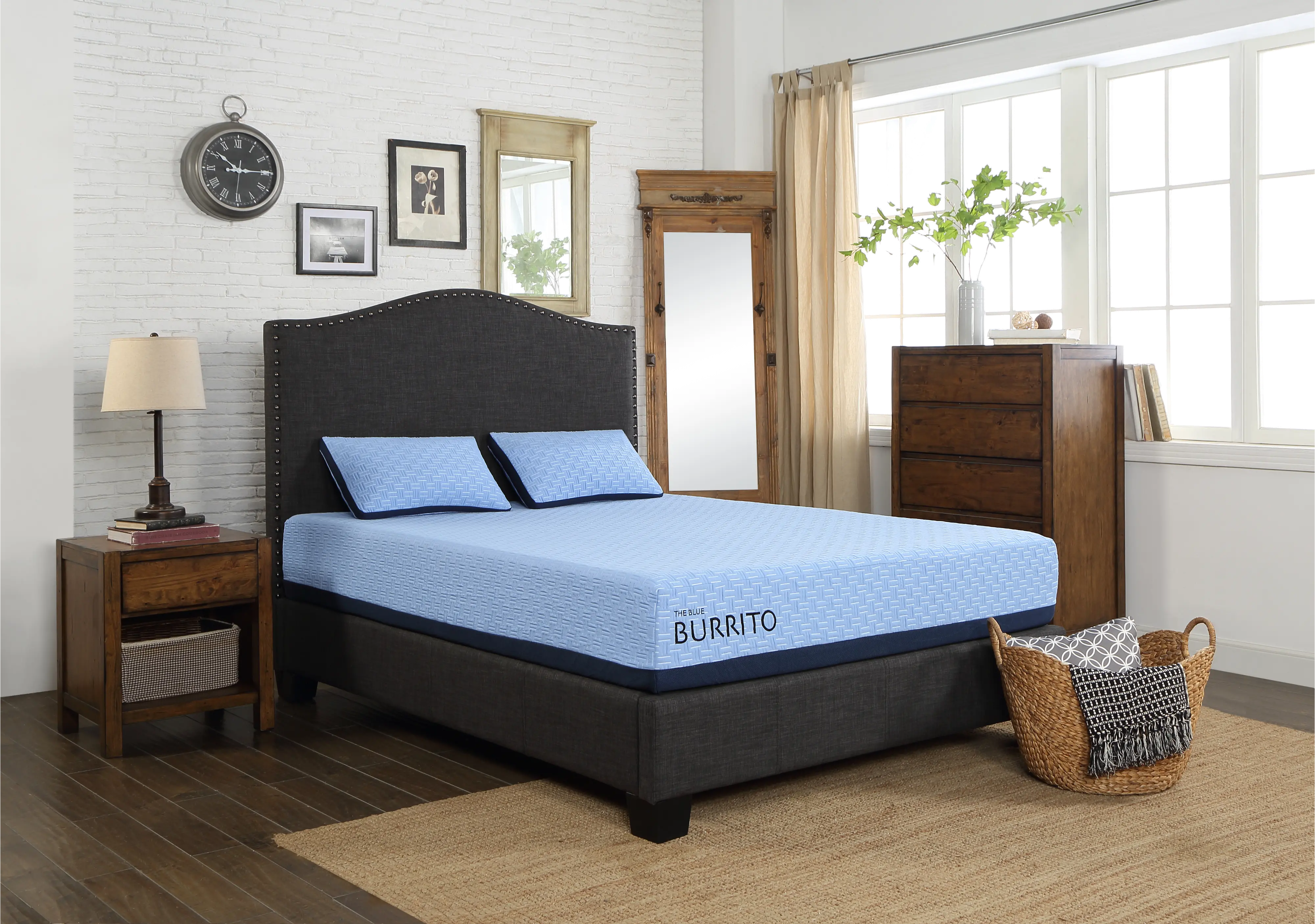 RCBB11MFCK Blue Burrito Visco Gel Memory Foam California King Mattress-2