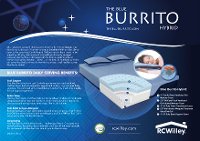 RCBB11HYFL Blue Burrito Hybrid Memory Foam Full Size Mattress-7