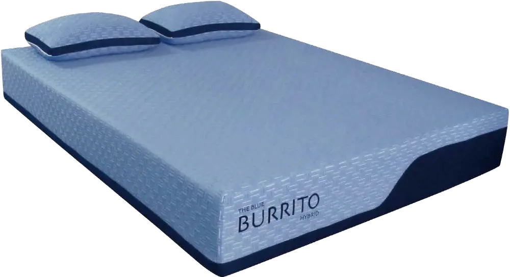 AH-BBHY-011QN Blue Burrito Hybrid Memory Foam Queen Mattress-1