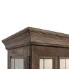 Windowpane Door Curio Cabinet-2