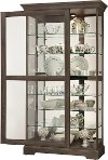 Aged Auburn Sliding Door Curio - Tyler
