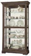 Aged Auburn Sliding Door Curio Cabinet - Tyler-2