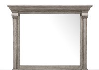 Classic Traditional Gray Mirror - Madison Ridge