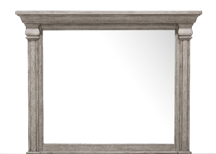 Classic Traditional Gray Mirror - Madison Ridge