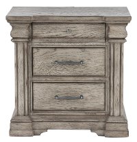 Classic Traditional Gray Nightstand - Madison Ridge