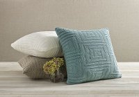 Blue Cloud Concentric Throw Pillow-2