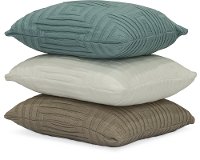 Blue Cloud Concentric Throw Pillow-3