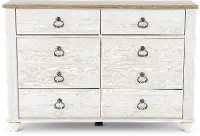 Millhaven Classic Rustic Whitewash Youth Dresser