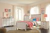 Classic Rustic Whitewashed 6 Piece Full Bedroom Set - Millhaven