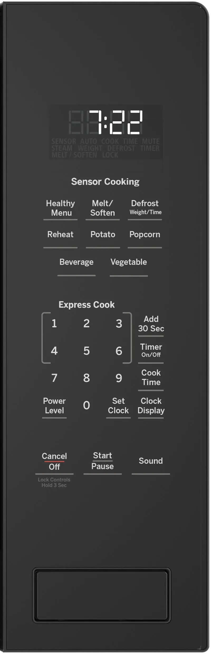 PEB7227DLBB GE Profile Countertop Microwave - 2.2 Cu. Ft. Black-2