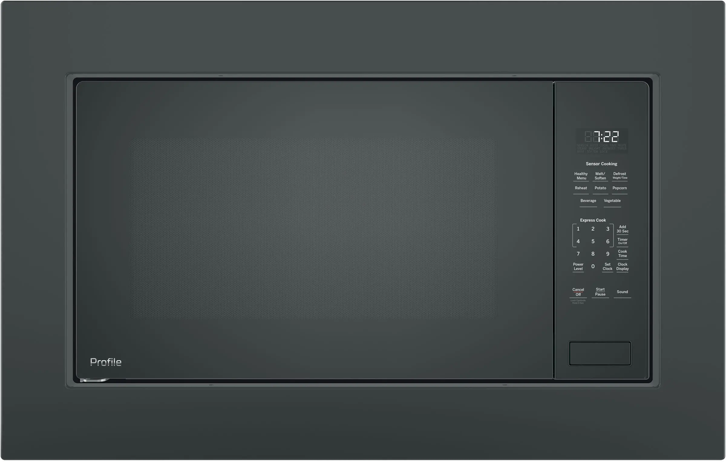 PEB7227DLBB GE Profile Countertop Microwave - 2.2 Cu. Ft. Black-4