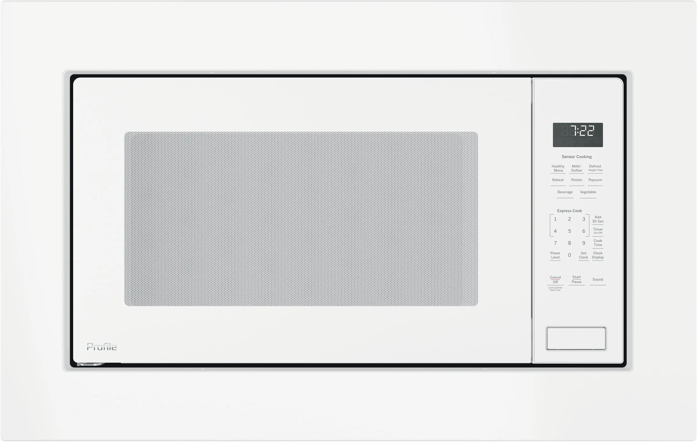PEB7227DLWW GE Profile Countertop Microwave - 2.2 Cu. Ft. White-3