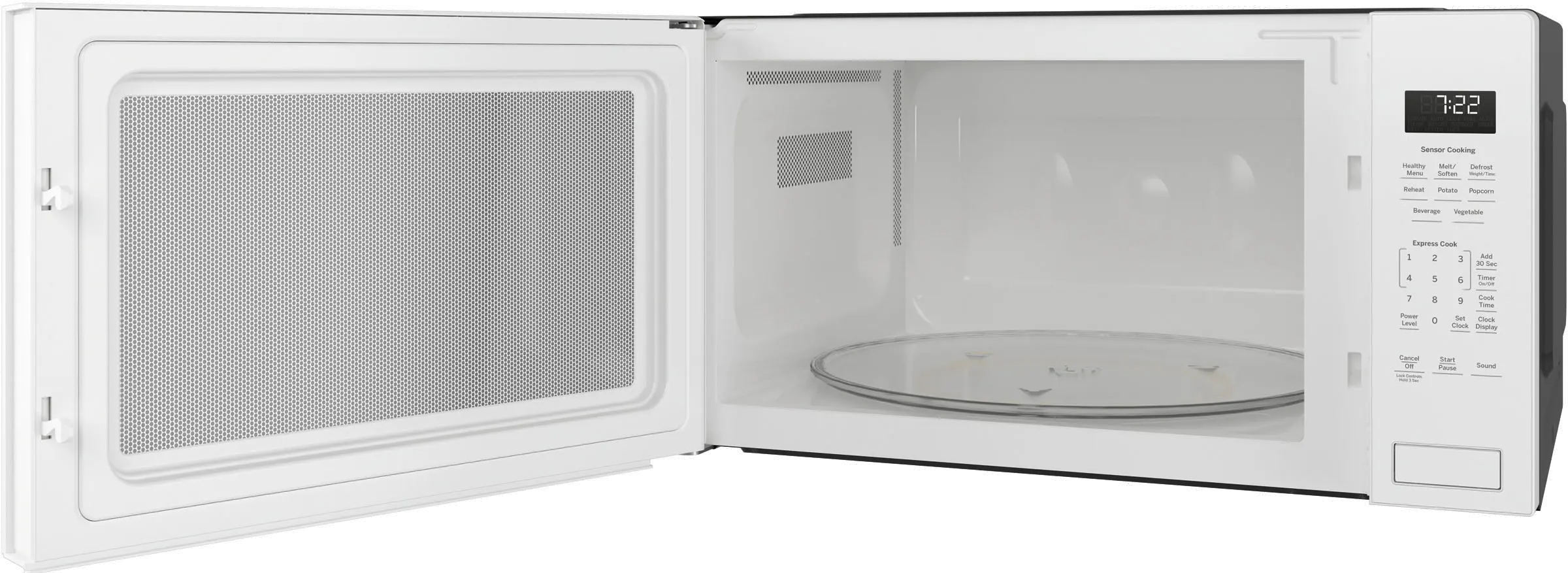 PEB7227DLWW GE Profile Countertop Microwave - 2.2 Cu. Ft. White-4