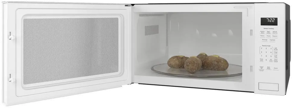 PEB7227DLWW GE Profile Countertop Microwave - 2.2 Cu. Ft. White-5