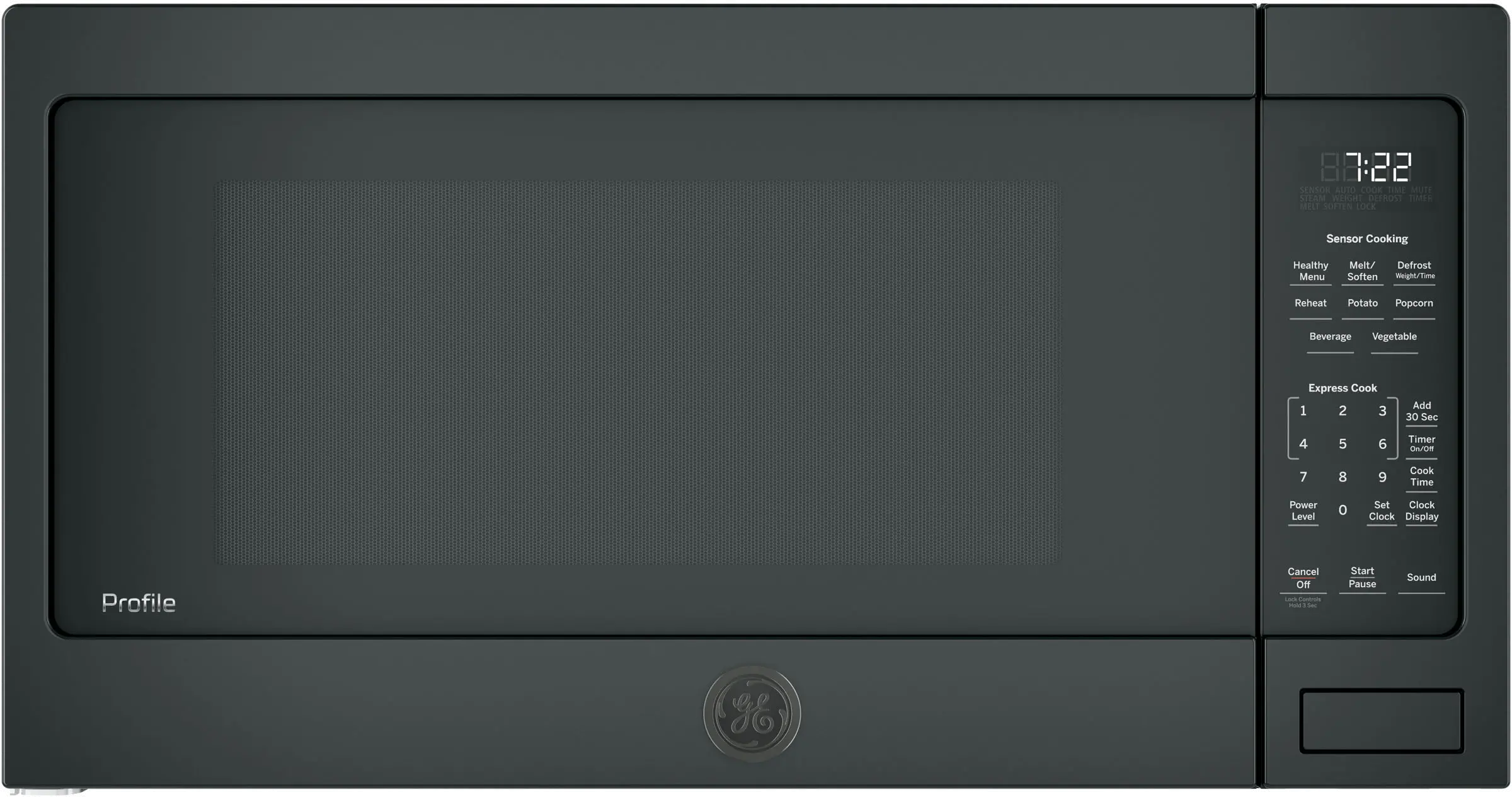PES7227DLBB GE Profile Countertop Microwave - 2.2 cu. ft. Black-1