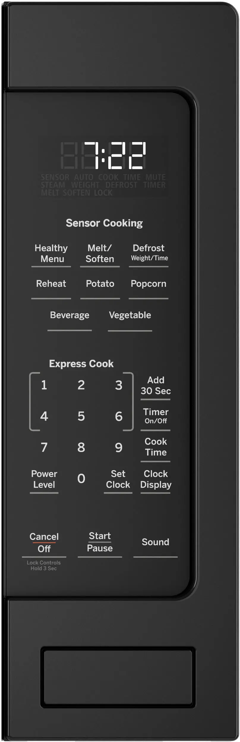 PES7227DLBB GE Profile Countertop Microwave - 2.2 cu. ft. Black-2