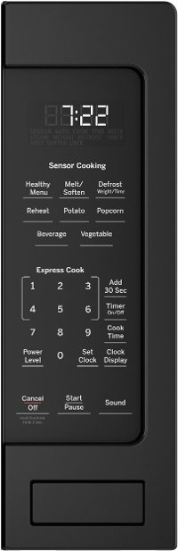 PES7227DLBB GE Profile Countertop Microwave - 2.2 cu. ft. Black-2