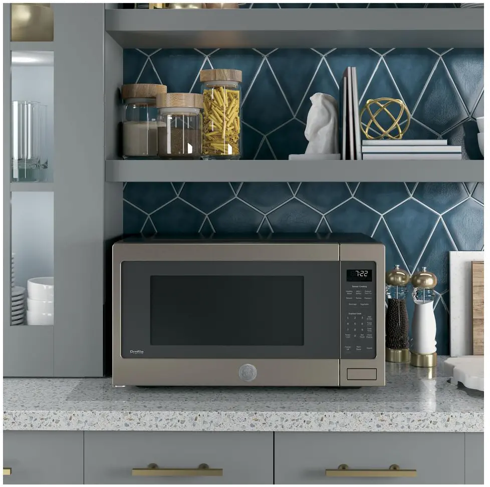PES7227ELES GE Profile Countertop Microwave - 2.2 cu. ft. Slate-4