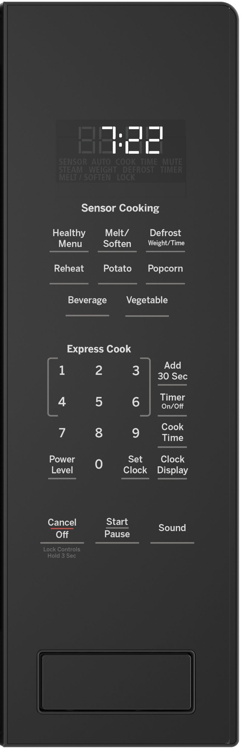PES7227BLTS GE Profile Countertop Microwave - 2.2 cu. ft. Black Stainless Steel-2