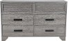 Clearance Casual Contemporary Gray Dresser - Sarter