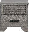 Casual Contemporary Gray Nightstand - Sarter