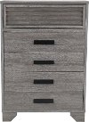 Clearance Casual Contemporary Gray Chest of Drawers - Sarter