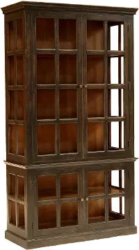 Casual Classic Brown Door Bookcase - Brix
