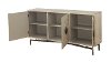Modern Cream 3-Door Credenza - Dayton-2
