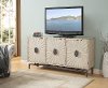 Modern Cream 3-Door Credenza - Dayton-3