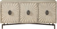 Modern Cream 3-Door Credenza - Dayton-6