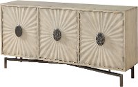 Modern Cream 3-Door Credenza - Dayton-7