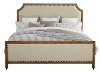 Classic Toffee and Sand Queen Upholstered Bed - Brussels-2